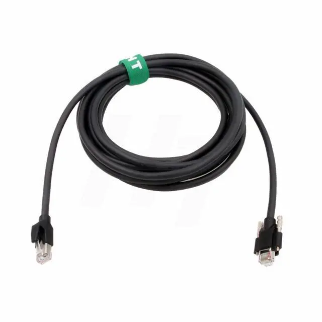 Alt view image 4 of 4 - Ethernet GigE Cable for Ponit Grey Basler Jai Dalsa GigE Camera Cat5e RJ45 with Horizontal Locking Screw 10m