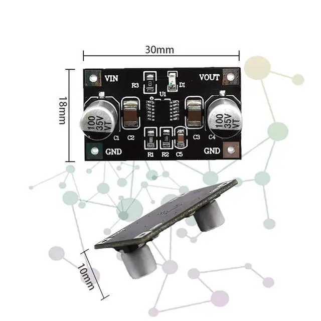 Alt view image 4 of 5 - Taidacent LT3045 Linear Voltage Regulator Board Low Noise Dropout Parallel Adjustable Buck Converter 5V 9V 12V 15V (9V Output)
