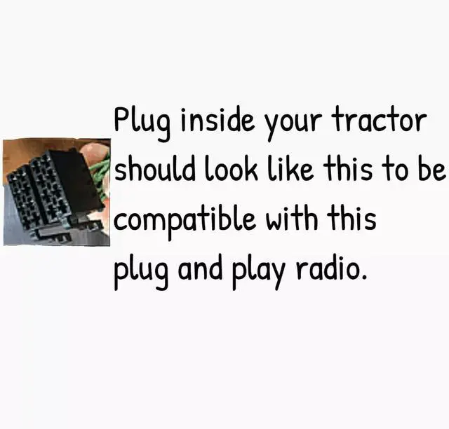 Alt view image 4 of 4 - Bluetooth Single DIN John JD Deere Tractor Stereo with Handsfree and App Control FM/ MP3/SD/AUX/Dual USB/EQ/Quick Charge