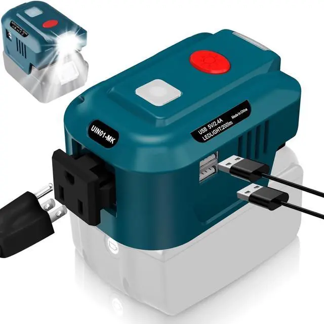 Main image of 150W Phone Charger Adapter for Makiita 18V, URUN DC 18V to AC 120V Power Inverter, Top Off Inverter Power Supply for Makiita Perfect for Outdoor Generator (No Battery)
