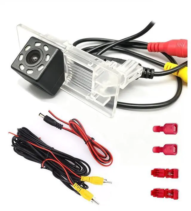 Main image of Aqkiweys Backup Camera for Skoda Yeti Octavia Volkswagen VW Lavida Passat Jetta Sagitar Sharan Golf Wagon Plus VI Variant, License Plate Light Replacement, Night Vision, 170 Wide Angle, HD, IP69