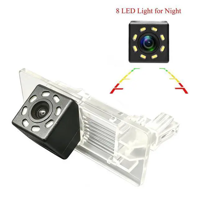 Alt view image 2 of 5 - Aqkiweys Backup Camera for Skoda Yeti Octavia Volkswagen VW Lavida Passat Jetta Sagitar Sharan Golf Wagon Plus VI Variant, License Plate Light Replacement, Night Vision, 170 Wide Angle, HD, IP69
