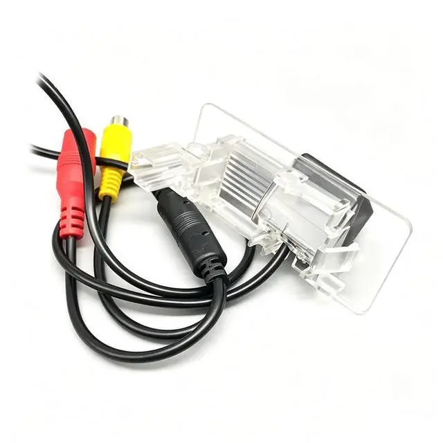 Alt view image 3 of 5 - Aqkiweys Backup Camera for Skoda Yeti Octavia Volkswagen VW Lavida Passat Jetta Sagitar Sharan Golf Wagon Plus VI Variant, License Plate Light Replacement, Night Vision, 170 Wide Angle, HD, IP69