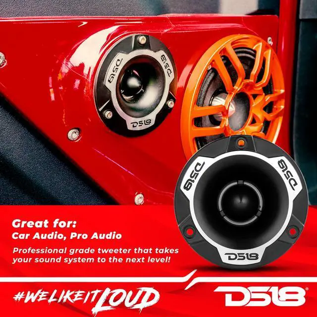 Alt view image 3 of 5 - DS18 PRO-TWN6.8 PRO 4" Super Bullet Tweeter High Compression Neodymium 1.25" Voice Coil 8 Ohms - High Sensitivity of 109 dB - The Best Tweeters in The Pro Audio and Voceteo Market (1 Speaker)