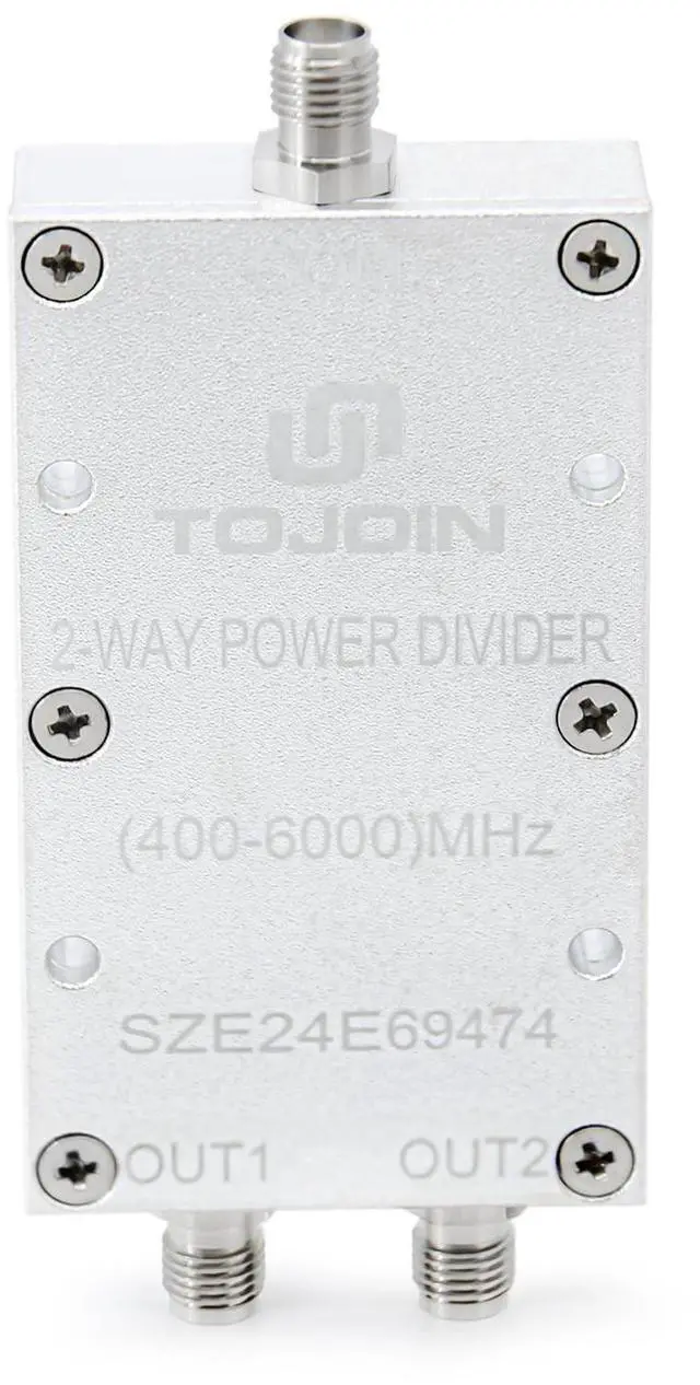 Alt view image 2 of 5 - TOJOIN Passive Power Splitter/Divider 2 Way for SMA Connectors, Coaxial Cable Splitter 0.4-6GHz for RF/Microwave Measurements Accessories Splitter Coaxial, for Antenna System (PS-2SM-0460)