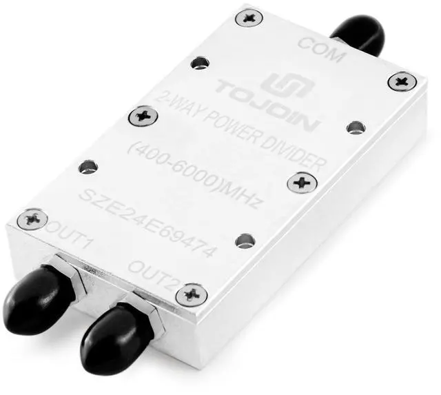 Main image of TOJOIN Passive Power Splitter/Divider 2 Way for SMA Connectors, Coaxial Cable Splitter 0.4-6GHz for RF/Microwave Measurements Accessories Splitter Coaxial, for Antenna System (PS-2SM-0460)