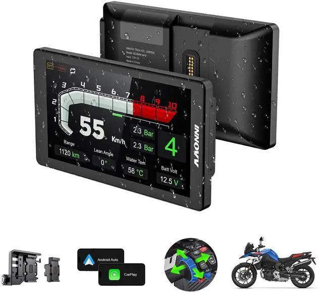 Main image of INNOVV N2 for BMW Motorcycle Wireless CarPlay & Android Auto, 6.5" Touch Screen, Works with BMW WonderWheel, TPMS Display, IP67 Waterproof, Compatible with R1300GS/R1250GS/K1600/S1000XR
