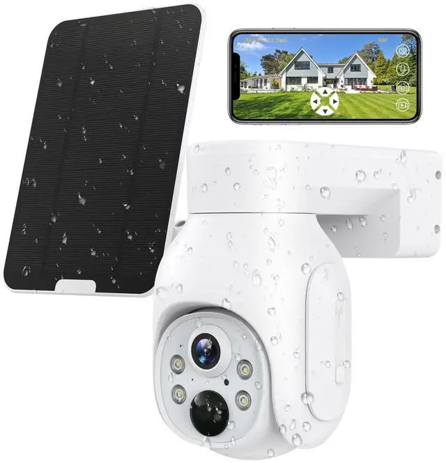 Main image of SAFEVANT 4G LTE Cellular Security Camera Plus Solar Panel & SIM Card(Verizon AT&T T-Mobile),Pan Tilt 360 View 3MP Color Night Vision,PIR Detection,2-Way Audio,IP66 -US Version