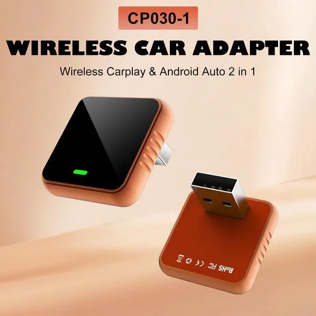Alt view image 3 of 5 - Feitenn Wireless CarPlay Adapter for Apple iPhone - Multi-User Seamless Connection for Convert Wired to Wireless Car Play Adapter (Carplay-CP030)