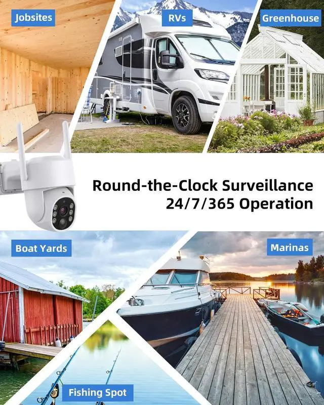 Alt view image 3 of 5 - Ameyes 4MP 4G LTE Cellular Security Cameras Wireless Outdoor, Solar Cameras for Home Security 32GB SD Card & SIM Card, Night Vision, PT 360 Camera, 2-Way Audio, Motion Detect, No WiFi & Wire (W