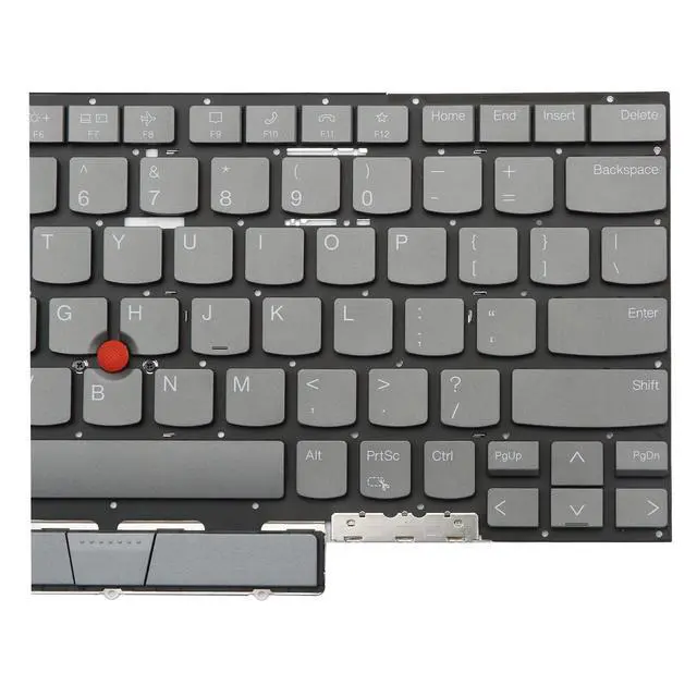 Alt view image 4 of 5 - BestParts Backlit Laptop Keyboard Replacement for Lenovo Thinkpad X1 Yoga 6th Gen 2021 Gen 6 Type 20XY 20Y0 US Layout with TrackPoint Gray Without Frame