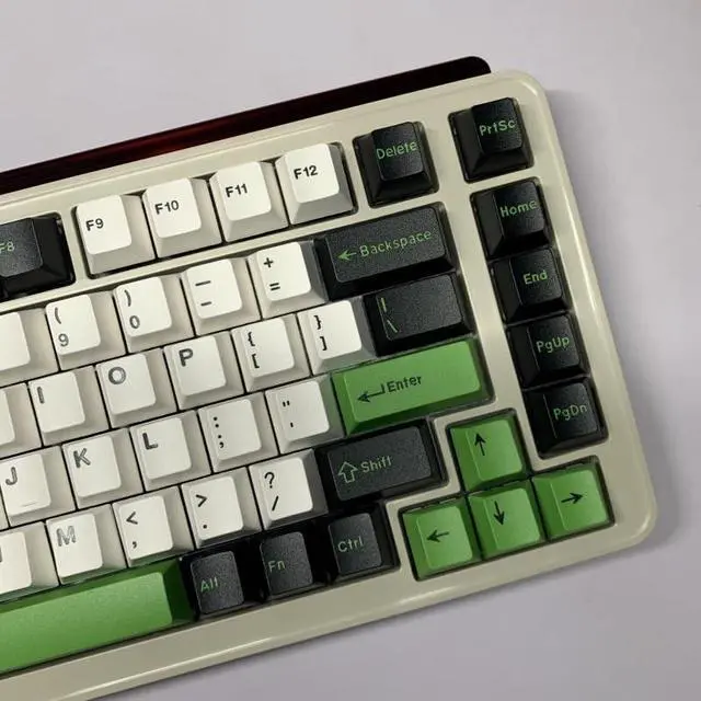 Alt view image 3 of 5 - Ussixchare Panda Style Keycaps, 172 Keys Cherry Profile, Double Shot Keycaps Set, Custom Key caps for MX Switches Mechanical Keyboard(Panda)