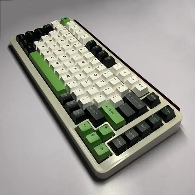 Alt view image 4 of 5 - Ussixchare Panda Style Keycaps, 172 Keys Cherry Profile, Double Shot Keycaps Set, Custom Key caps for MX Switches Mechanical Keyboard(Panda)