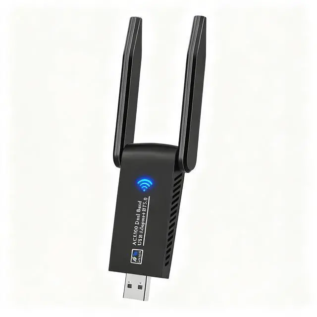 Main image of Gallasys AC1300 with Bluetooth 5.0 USB 3.0 WiFi Adapter for PC Desktop & Laptop, Dual-BandWireless Card, 2 High gain Antenna, MU-MlMO,Support Windows 11/10/8.1/8/7/XP, Mac OS 10.9-10.15
