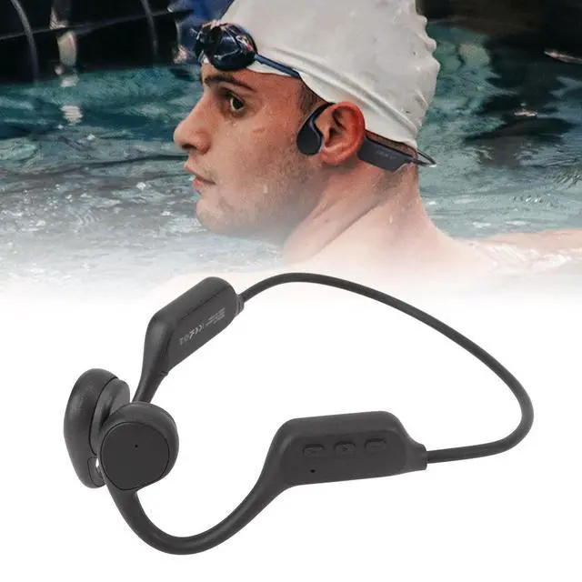 Alt view image 5 of 5 - Bone Conduction Headphone, IPX8 Water Resistances, Bone Conduction Headphone Sport Headset, Smart Noise Cancellation for Running, Gym, Walking, Cycling