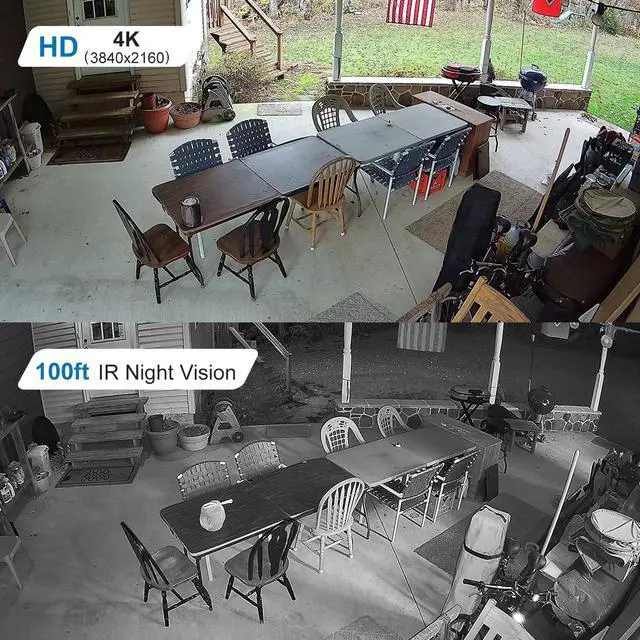 Alt view image 2 of 5 - UNILOOK 4K 8MP PoE IP Dome Camera, IP Security Camera Outdoor Indoor, AI Human Vehicle Detection, 100ft Night Vision, Built-in Microphone, IP66, IK10, 2.8mm Wide Angle Lens, Not PTZ, NDAA Complaint