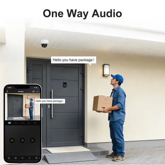 Alt view image 4 of 5 - UNILOOK 4K 8MP PoE IP Dome Camera, IP Security Camera Outdoor Indoor, AI Human Vehicle Detection, 100ft Night Vision, Built-in Microphone, IP66, IK10, 2.8mm Wide Angle Lens, Not PTZ, NDAA Complaint