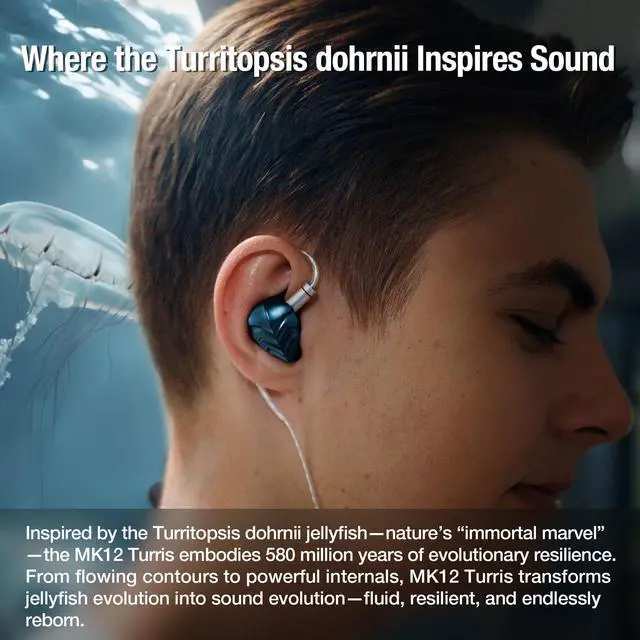 Alt view image 3 of 5 - Hidizs MK12 Turris Wired IEMs Earbuds, 12mm 91% Pure Magnesium Driver w/1.5T Magnet in-Ear Monitors, Studio-Grade Sound, 10Hz-45kHz, Hi-Res Certified, Pneumatic Filters, Detachable OFC Cable, 3.5 mm