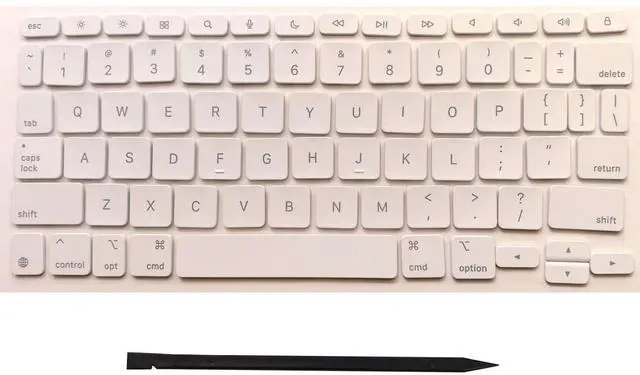 Main image of WATIPUNO Replacement Keycap Keys,Full Set of US Version Keycaps Key Cap Fits for iPad Pro/Air 11'' (M4) Model A2836 A2837 A3006 A2975,M3 A3270,A16 A3354 Magic Keyboard 2024-2025 Year (White)