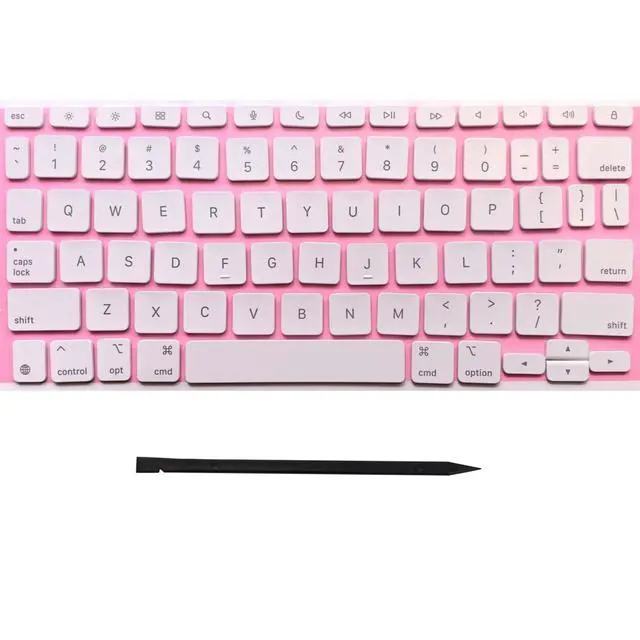 Alt view image 2 of 5 - WATIPUNO Replacement Keycap Keys,Full Set of US Version Keycaps Key Cap Fits for iPad Pro/Air 11'' (M4) Model A2836 A2837 A3006 A2975,M3 A3270,A16 A3354 Magic Keyboard 2024-2025 Year (White)