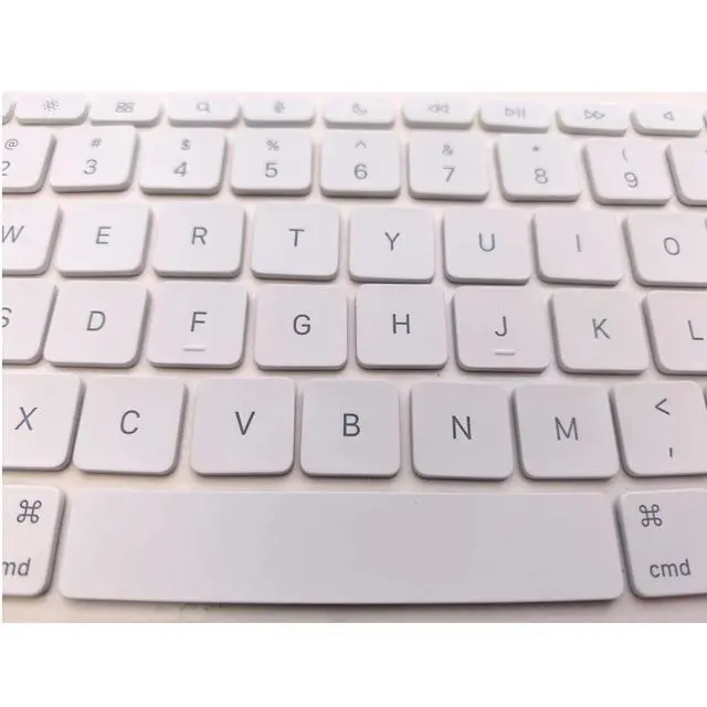 Alt view image 4 of 5 - WATIPUNO Replacement Keycap Keys,Full Set of US Version Keycaps Key Cap Fits for iPad Pro/Air 11'' (M4) Model A2836 A2837 A3006 A2975,M3 A3270,A16 A3354 Magic Keyboard 2024-2025 Year (White)