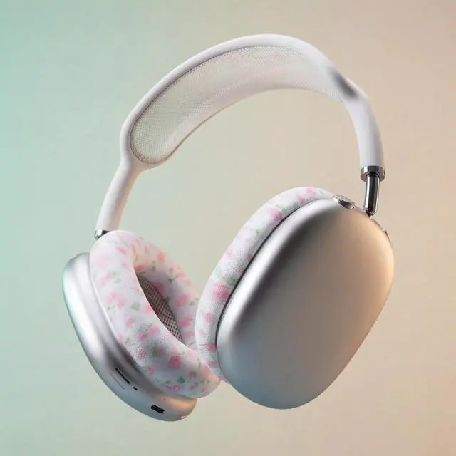 Alt view image 5 of 5 - WC PadZ Max Ear Cushions Compatible with AirPods Max 1 & 2, Made by Wicked Cushions ^^ Soft Fabric, Enhanced Comfort & Unique Style ^^ Floral