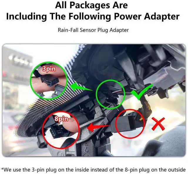 Alt view image 3 of 5 - mangoal 4K Front & 2K Rear 2 Channel HDR Dash Cam, Dual STARVIS 2 IMX678 IMX675, Custom Fit for Audi (Model A), 5GHz WiFi, GPS, 128GB Card