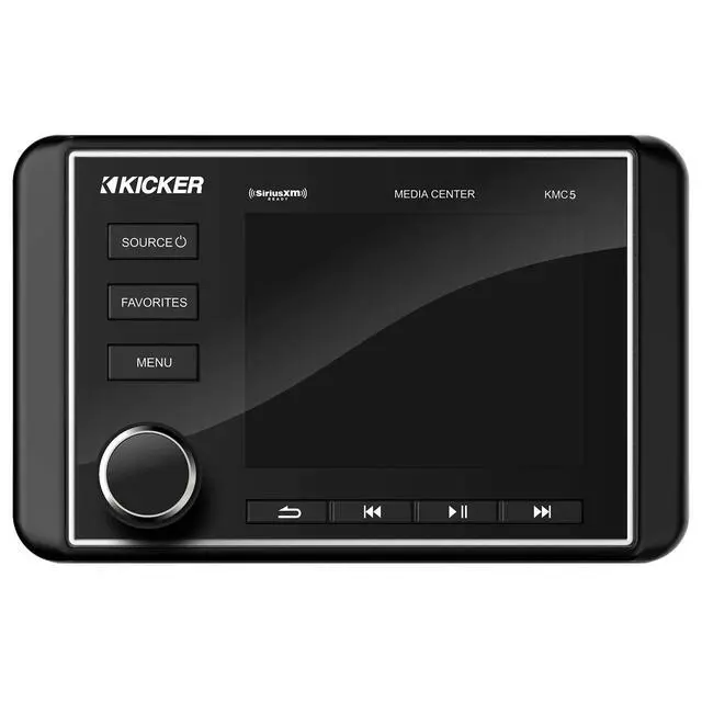 Alt view image 2 of 3 - Kicker 46KMC5 Weather-Resistant Gauge-Style Media Center with Bluetooth