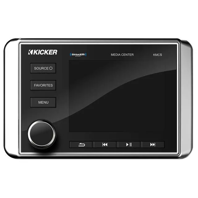 Alt view image 3 of 3 - Kicker 46KMC5 Weather-Resistant Gauge-Style Media Center with Bluetooth