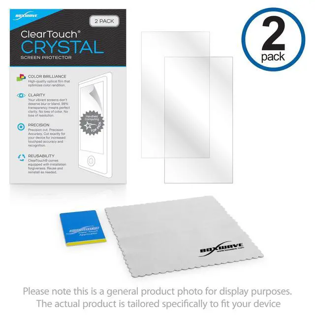 Alt view image 4 of 4 - BoxWave Screen Protector Compatible With Lenovo 500e - ClearTouch Crystal (2-Pack), HD Film Skin - Shields From Scratches