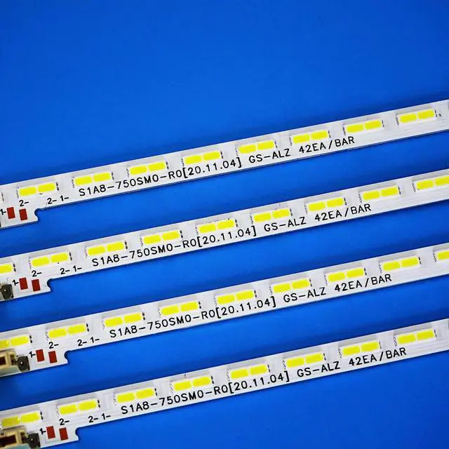 Alt view image 5 of 5 - XIMAIACC 4 Pieces LED Backlight Strips for Samsung 75'' TV 75AU8K 75AUBK UN75AU8000F UN75AU7000PXPA UN75AU7980FXZA UN75AU8000FXZA UN75AU800DFXZA BN96-52594A LM41-01046A LM41-01046C