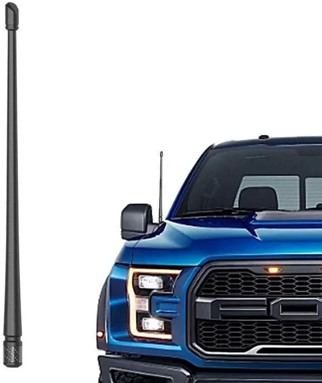 Main image of RYDONAIR Short Antenna Compatible with Ford F150 2009-2025 & Ford Bronco 2021-2023, Internal Copper Coil for Enhanced Reception, 13 inches Flexible Rubber Antenna Replacement