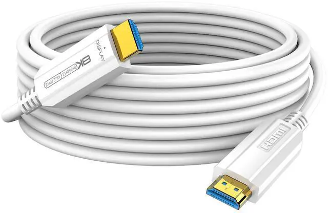 Main image of LINKJUN Fiber Optic HDMI Cable 50FT, 8K Long HDMI 2.1 Cable, 48Gbps White HDMI Cable 8K@60Hz 4K@120Hz, Dynamic HDR, eARC, HDCP 2.2&2.3, 3D, for Laptop, PC, Monitor, PS5, PS4, Xbox, HDTV, Projector