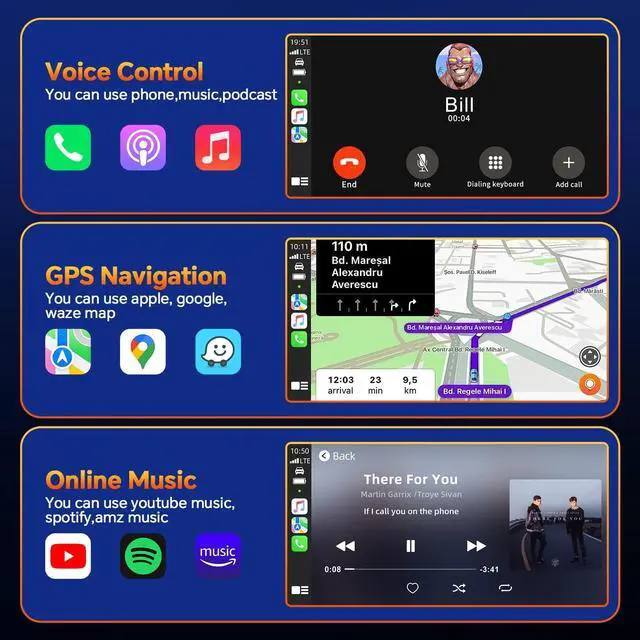 Alt view image 5 of 5 - Master Cables 2 in 1 Wireless Carplay Adapter for Apple CarPlay & Android Auto, USB A & USB C Dongle Converts Wired to Wireless, Compatible with Cars from 2016, Plug & Play