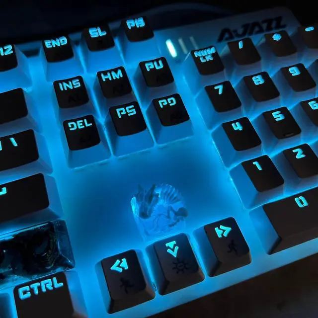Main image of LINWIN Custom Keycap Blue Dinosaur Keycap for MX Mechanical Keyboard Unique Gifts for Friend - 1
