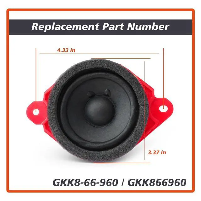 Alt view image 4 of 5 - Mhrxusd GKK8-66-960 Speaker Replacement for Mazda 3 CX-9 CX-30 CX-50 CX-70 CX-90 2013-2025 Instrument Panel Speaker for Mazda CX-5 2017-2025 Car Audio Part Replace GKK866960