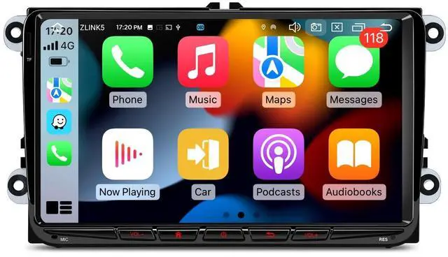 Main image of XTRONS Car Stereo for VW Volkswagen EOS Golf, Android 14 Octa Core 6GB+128GB Car Radio, 9 QLED IPS Touch Screen GPS Navigation Bluetooth Head Unit Built-in DSP CarPlay Android Auto 4G LTE