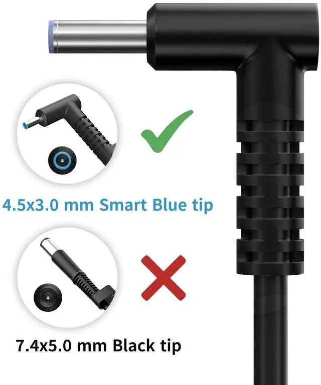 Alt view image 3 of 5 - 120W Charger Compatible with HP USB-C Dock G5 G4 USB-C/A Universal Dock G2 Envy Touchsmart 14 15 M7 OMEN 15 17 Zbook Firefly 16 G9 14 G7 G8 G9 G10 G11 710415-001 M95377-001 19.5V 6.15A Ac Adapter