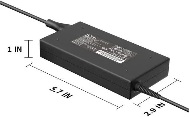Alt view image 4 of 5 - 120W Charger Compatible with HP USB-C Dock G5 G4 USB-C/A Universal Dock G2 Envy Touchsmart 14 15 M7 OMEN 15 17 Zbook Firefly 16 G9 14 G7 G8 G9 G10 G11 710415-001 M95377-001 19.5V 6.15A Ac Adapter