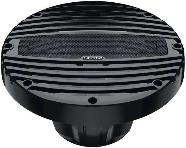 Alt view image 4 of 5 - HERTZ HMX 8 LD-TC - 8" 4-Ohm Coaxial Marine Speakers with RGB LEDs, Black Grilles, Pair