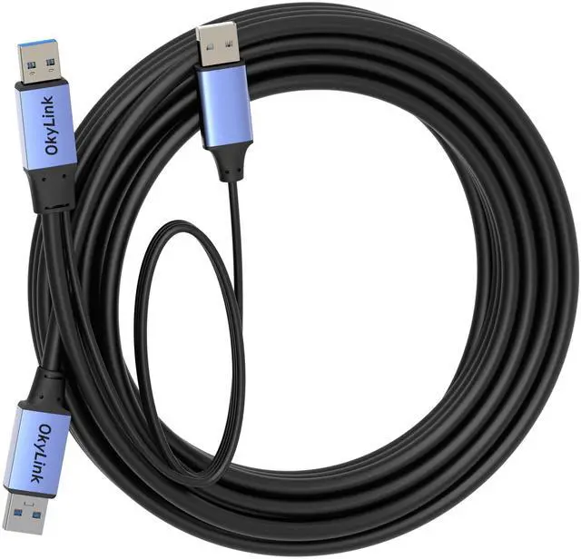 Main image of OkyLink Active USB 3.0 Data Cable A to A, Male to Male 5Gbps, 25ft