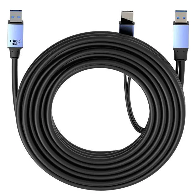 Alt view image 4 of 5 - OkyLink Active USB 3.0 Data Cable A to A, Male to Male 5Gbps, 25ft