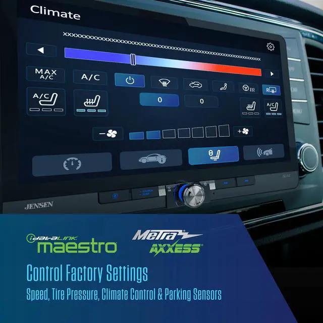 Alt view image 3 of 5 - JENSEN J5CA12 11.6-inch Certified Apple CarPlay Android Auto Wired or Wireless ^^ Maestro & Metra Axxess Ready ^^ Single & Double DIN Car Stereo ^^ SiriusXM Ready ^^ Bluetooth ^^ Front & Rear C