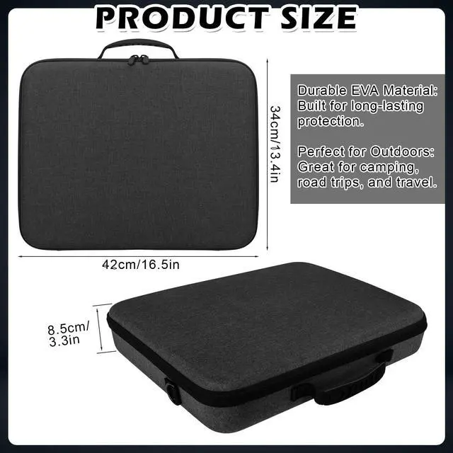 Alt view image 4 of 5 - Ultra-Light Case for Starlink Mini Shockproof Starlink Case Shoulder Star Link Bag with Dual Carry Options ^^ Ideal Starlink Mini Accessories