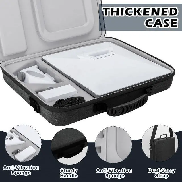 Alt view image 5 of 5 - Ultra-Light Case for Starlink Mini Shockproof Starlink Case Shoulder Star Link Bag with Dual Carry Options ^^ Ideal Starlink Mini Accessories