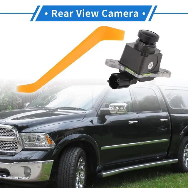 Alt view image 2 of 5 - VekAuto 1 Pcs Rear View Camera for Ram 1500 2500 3500 2013-2018 for Ram 4500 5500 2013-2015 License Plate Park Assist Camera Backup Reverse Camera with Tool