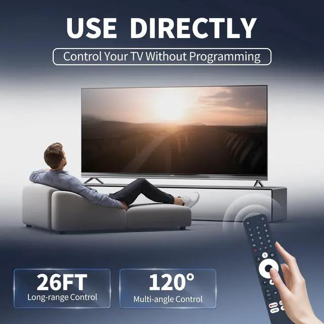 Alt view image 3 of 5 - FQOUG Replacement Remote Control for Infomir MAG555 Streaming Media Player, for RockTek GX1 UHD Streamer, Voice Search