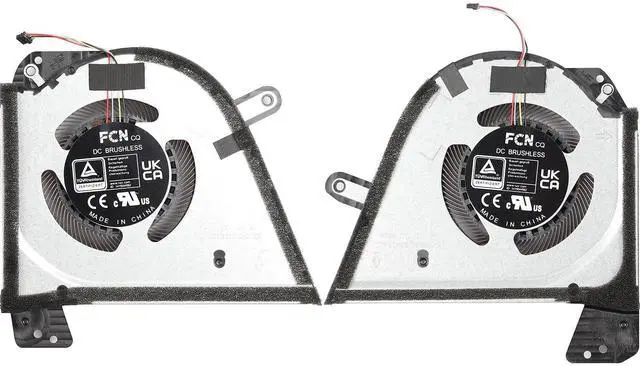 Alt view image 2 of 5 - New CPU+GPU Cooling Fan Replacement for ASUS Zephyrus M16 (2022) GU603Z GU603ZM GU603ZW GU603ZX GU603ZE Fan DFSCK221051824-FP9R DFSCK221151812-FP9Q P/N: 13NR08R0T02111 13NR08R0T03111 12V 1A