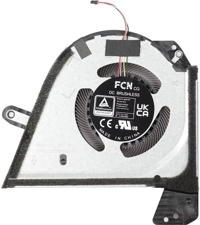 Alt view image 3 of 5 - New CPU+GPU Cooling Fan Replacement for ASUS Zephyrus M16 (2022) GU603Z GU603ZM GU603ZW GU603ZX GU603ZE Fan DFSCK221051824-FP9R DFSCK221151812-FP9Q P/N: 13NR08R0T02111 13NR08R0T03111 12V 1A