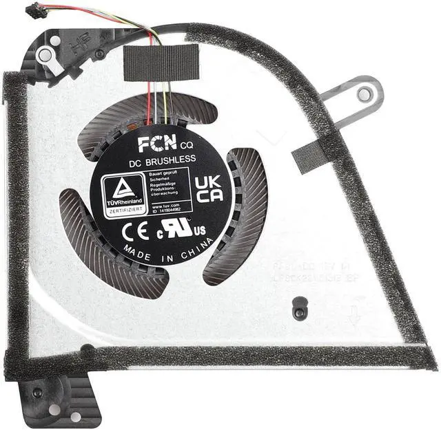 Alt view image 4 of 5 - New CPU+GPU Cooling Fan Replacement for ASUS Zephyrus M16 (2022) GU603Z GU603ZM GU603ZW GU603ZX GU603ZE Fan DFSCK221051824-FP9R DFSCK221151812-FP9Q P/N: 13NR08R0T02111 13NR08R0T03111 12V 1A